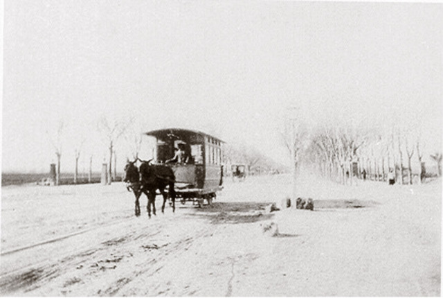 Tranvias de Cartagena , tranvia en la Alameda de San Anton , fondo C.A.