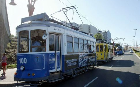 Tranvias de La Coruña. archivo Mikel Iturralde