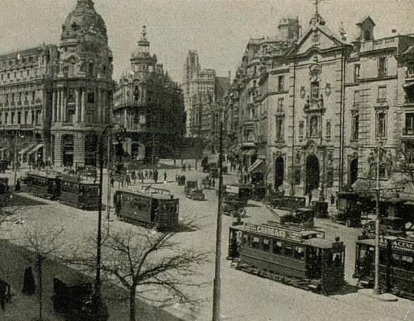 Tranvias de Madrid, calle Alcalá, Guia Norte 1930