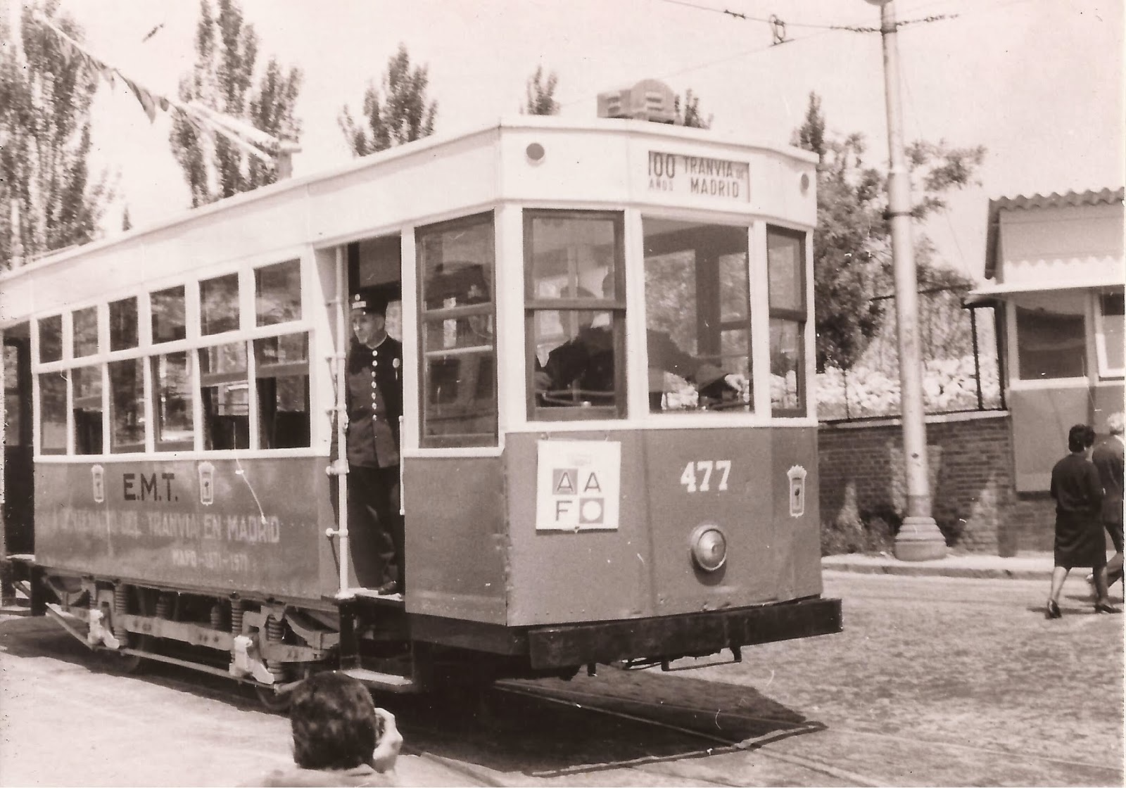 Tranvias de Madrid , foto Familia Reigadas