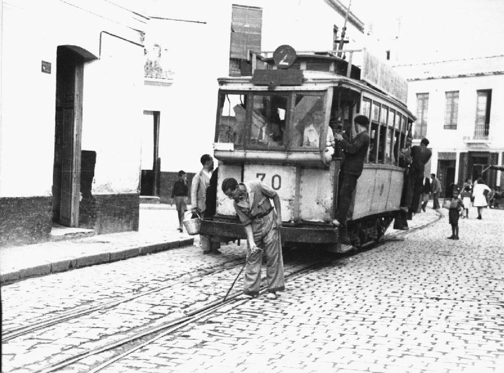 Tranvias de Málaga 1930, archivo Unicaja