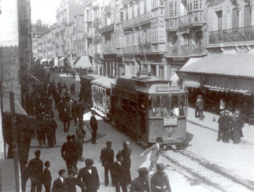 Tranvias de Valladolid, Calle Santiago , archivo MDA