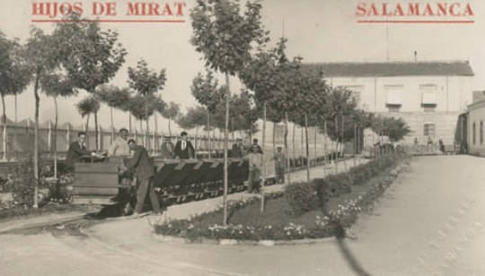 Tren interior de la factoria de Mirat, archivo Mirat