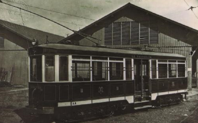 Unidad del Tranvia a Larrabassada, fotografo desconocido, fondo MDA