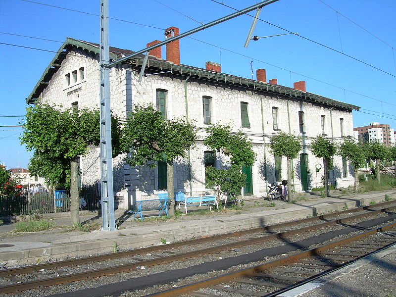 linea de Valladolid Ariza, estacion de Valladolid-Esperanza, fotografo desconocido