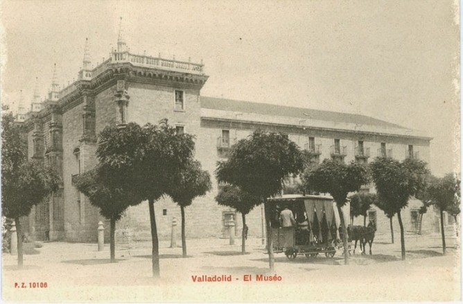 Valladolid, tranvia de sangre , postal comercial archivo Pedro Pintado