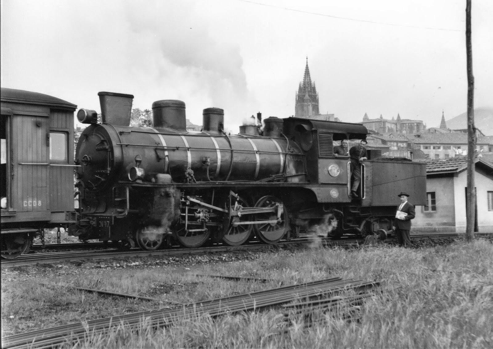 Vasco Asturiano , foto Lawrence G. Marshall , fondo Euskotren , MVF