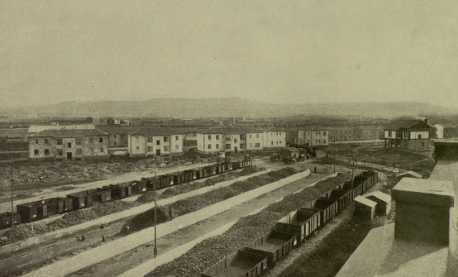 Venta de Baños , recepcion de remolachas en Azucarera de Castilla, Album Leopoldo Lewin