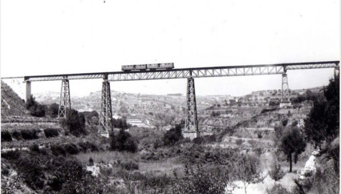 Viaducto de Quisi , Calpe-Benisa , año 1976 , foto Esteban Gonzalo Rogel
