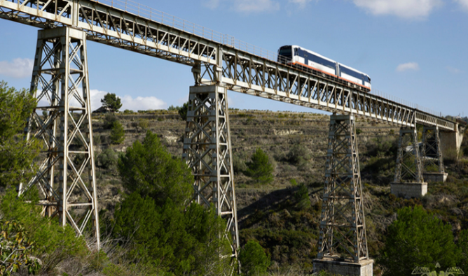Viaducto de Santa Ana, entre Calpe y Teulada, sobre el Barranco del Quisi , foto Daniel Garcia