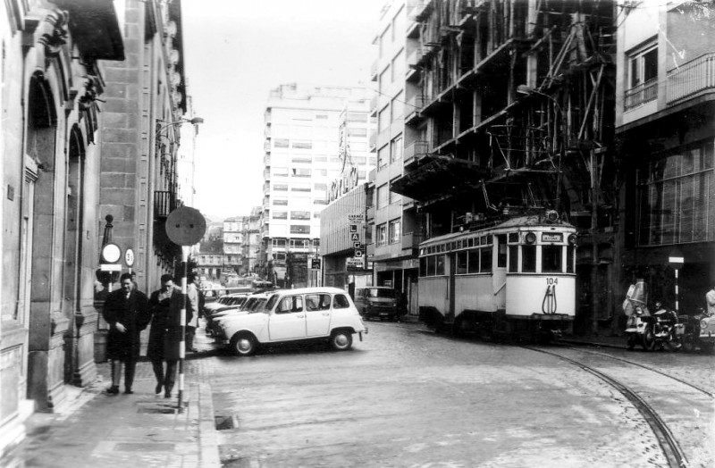 Tranvia de Vigo a La Ramallosa, Postal Comercial , Fondo Miguel Diago Arcusa