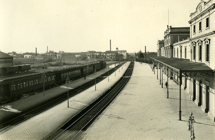 Vilanova i la Geltrú , fondo F. Ribera, Museo del Ferrocarril de Cataluña