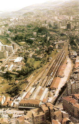 Vista de la estacion de Vigo 