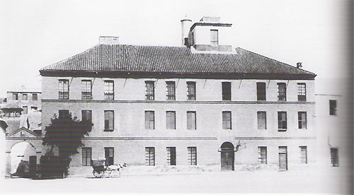 fachada de la fábrica de plomo de San Andres en Adra, Archivo Rafael Bailon Moreno