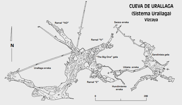 galerias de la cueva de Urallaga.