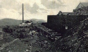 Minas de Sivarosa, 1910, foto : Insua, Fondo Asociación Buxa