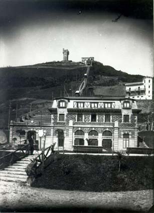 Estacion inferior del Funicular del Monte Igueldo, foto: Fototeca Cutxa