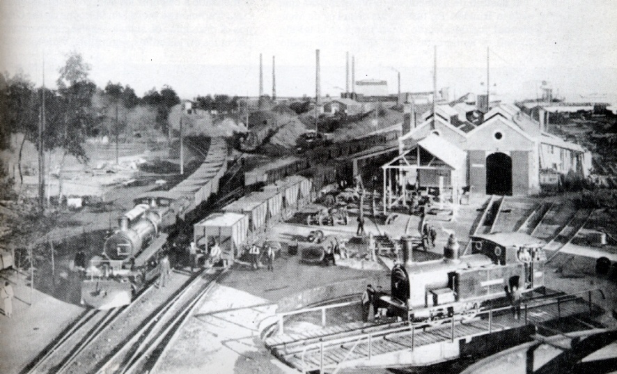 Deposito de Locomotoras en la factoría de Sagunto