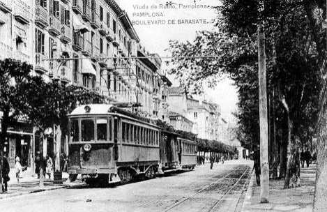 Rama en el Boulevard de Sarasate, postal comercial, Fondo: Miguel 