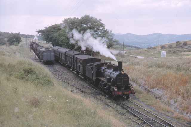 Cruce de trenes en Lucena