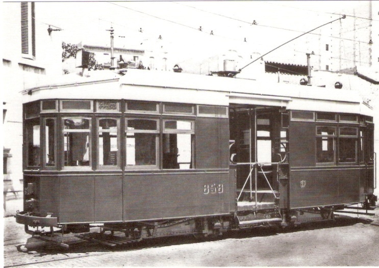 Tranvias de Barcelona, nº 858 , foto : Jordi Ibañez