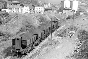 Tren de mineral, Hunosa