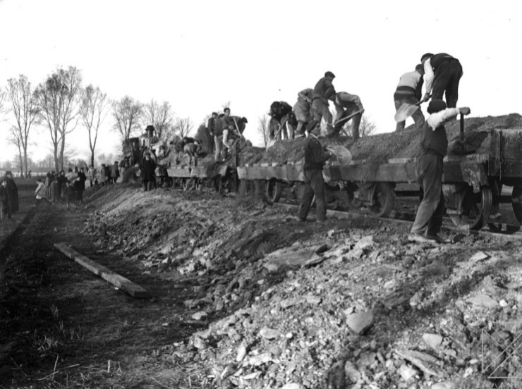 obras en las proximidades de Vitoria, cercanias de Olaritzu, 