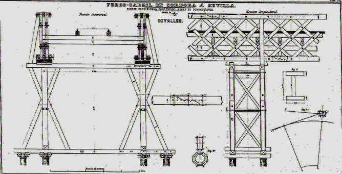 Elementos constructivos del puente provisional