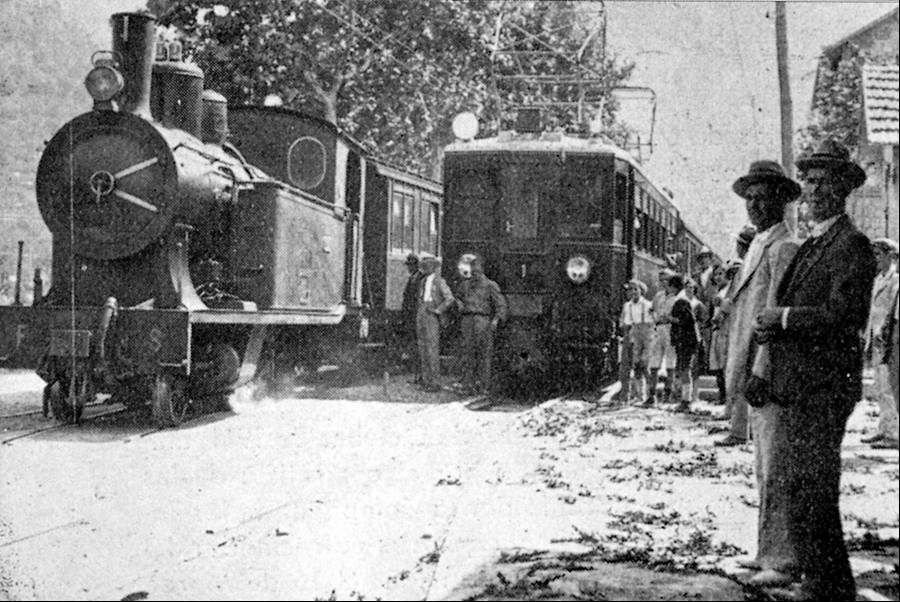 Cambio de traccion en Soller, foto : Carlos Olmo