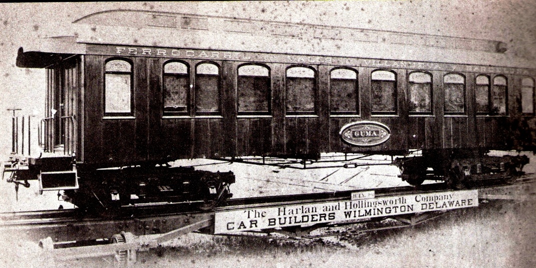 Foto de fábrica del Coche "Gumá" , julio 1881, 