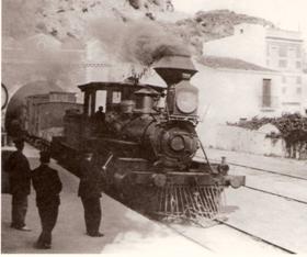 Locomotora en Sant Pol de Mar