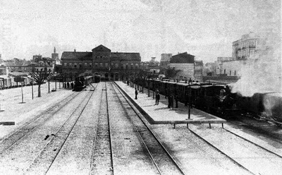 Estacion de Santa Monica- Pont de Fusta en los tiempos de la tracción