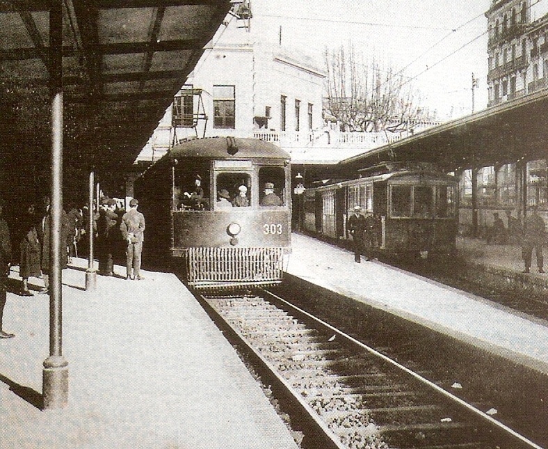 Estacion de la calle Pelayo , año 1906, fondo APG