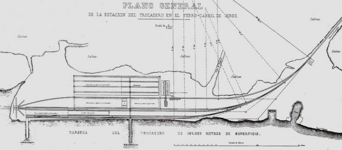 Plano de la estacion del Trocadero