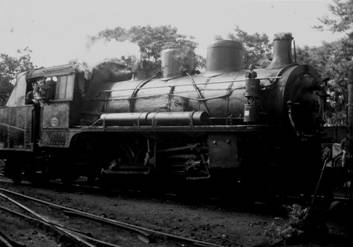 Locomotora Engert del Plazaola, en el Ferrocarril Ponferrada a Villablino