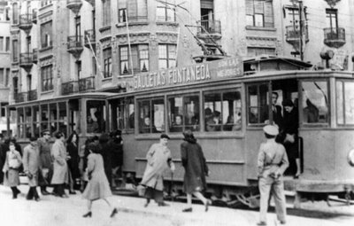 Tranvia en Puerto Chico , año 1931, fodo: Foto Org