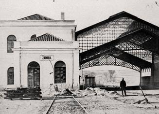 Edificio de la primitiva estacion de Zamora