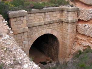 Lécera. boca del túnel de la Cuesta Blanca, foto : Juan Manero