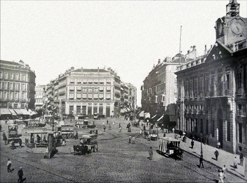 Puerta del Sol , Riperts y Tranvias de sangre, fondo JMA