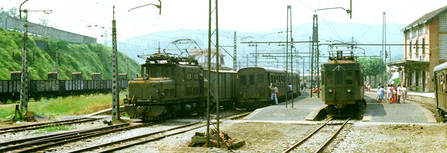 Estacion de Zumaya, enlace con Vascongados, 