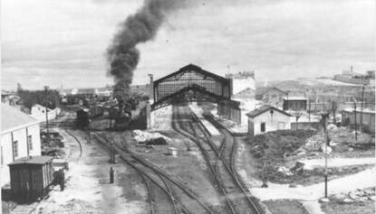 Panoramica de la estacion de Zamora, autor desconocido, fondo Grupo