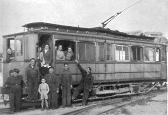 Tranvias de Linares, coche nº 12, foto autor desconocido