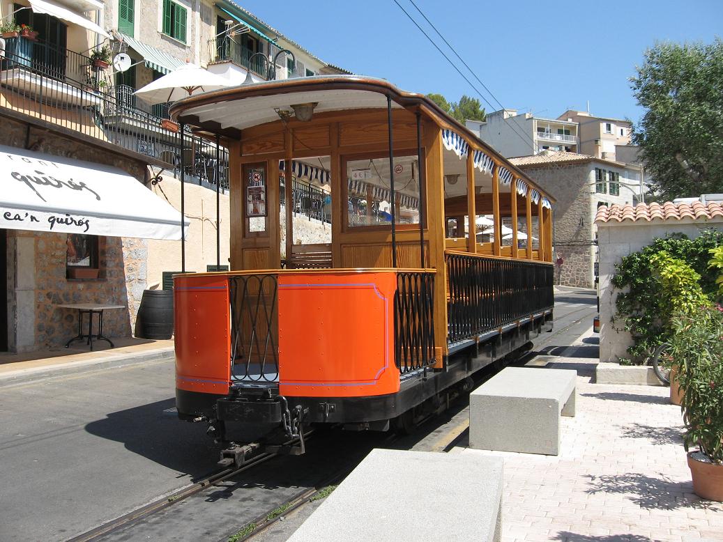 coche jardinera del tranvia de Soller,