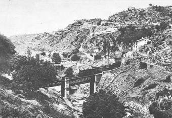 jar, puente de San Albin, postal comercial, fondo: Miguel Diagpo Arcusa