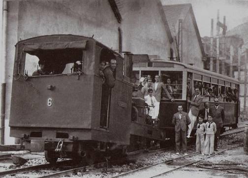 Locomotora nº 6 " Julian Funchs", en Ribes-Vila, 17 de julio de 1930, 