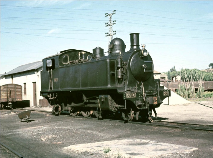 Locomotora 201 en Manresa