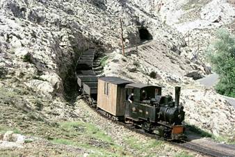 locomotora "Montalban" en Utrillas