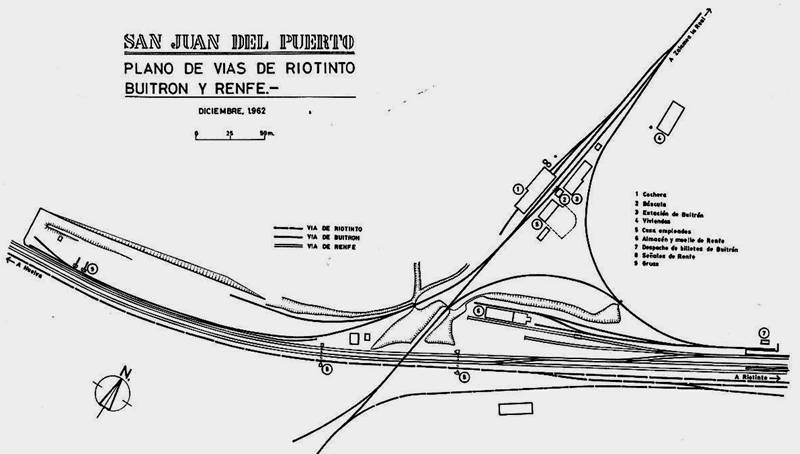 Estacion de San Juan del Puerto y sus enlaces ferroviarios 