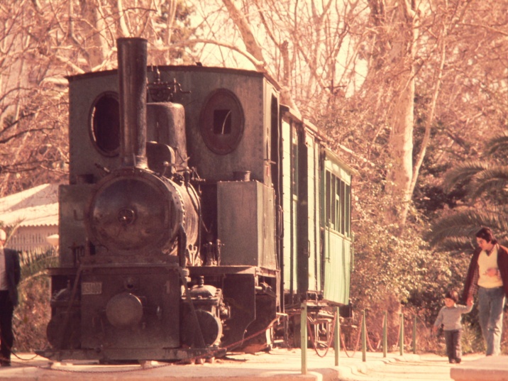 Locomotora nº 1 en el Parque de Ribalta, foto : Juan Peris Torner
