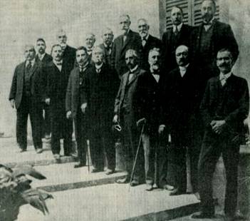 Junta Directiva de la sociedad en 1912, 